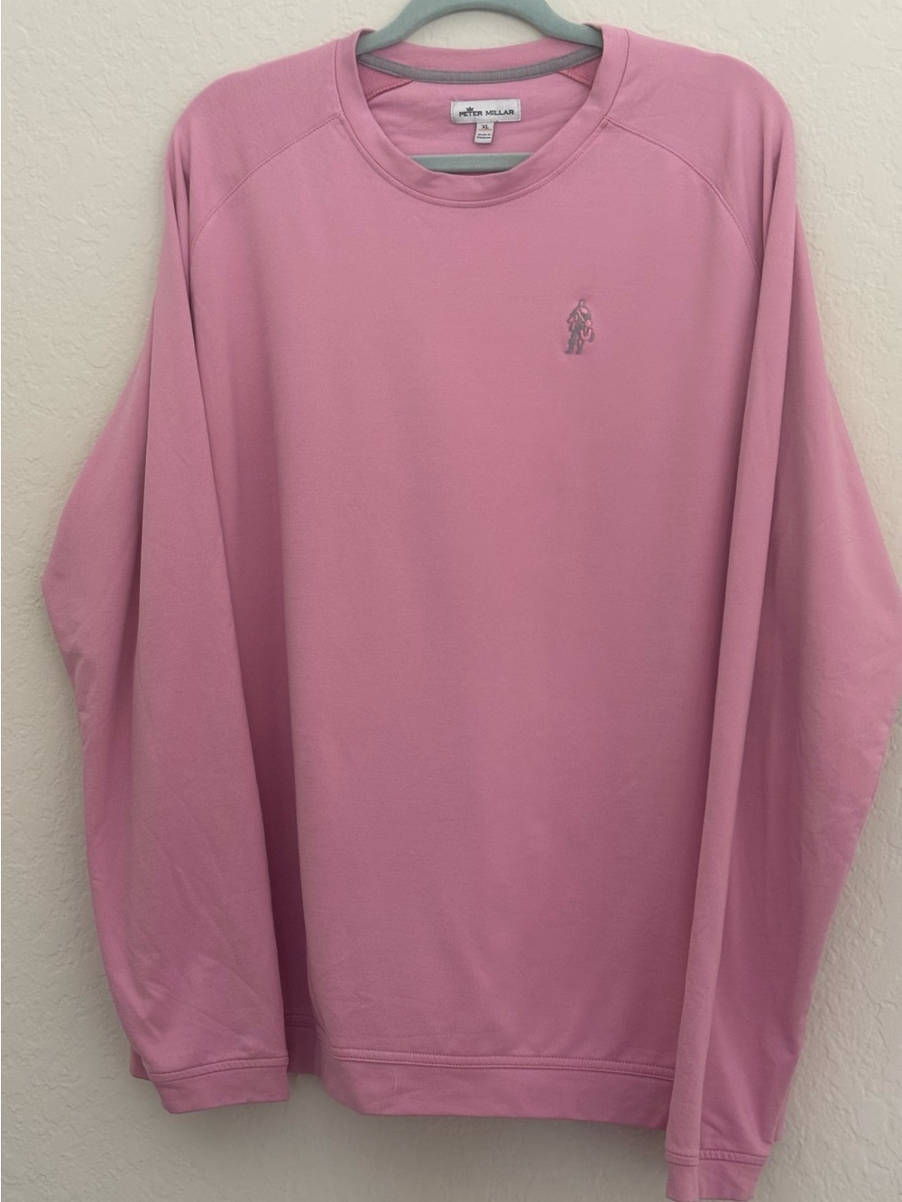 Peter Millar Women's Palmer Pink Crew Neck Performance Sweatshirt  XL